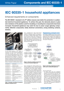 Components and IEC 60335-1