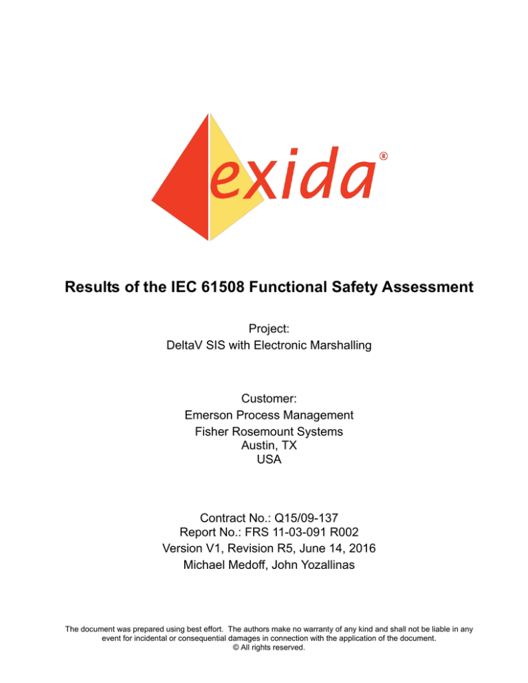 IEC 61508 Assessment