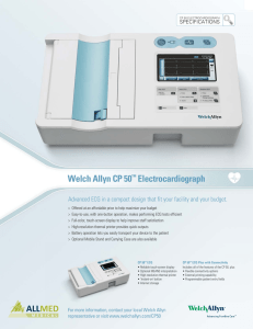 Welch Allyn CP 50™ Electrocardiograph