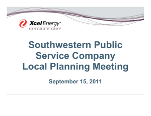 Southwestern Public Service Company Local Planning