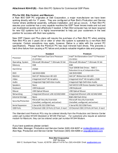 Rain Bird PC Options for Commercial GSP Plans