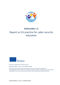 Report on EU practice for cyber security education