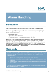 Alarm Handling Introduction