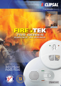 Firetek 755 Series Smoke Alarms, 19771