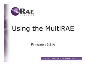 Using the MultiRAE