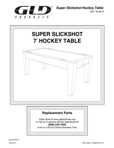 super slickshot 7` hockey table