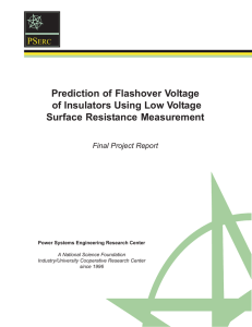 Prediction of Flashover Voltage of Insulators Using Low Voltage