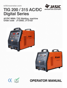 TIG 200 / 315 AC/DC Digital Series