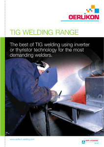 tig welding range - Üdvözöljük > Air Liquide Welding Hungarian
