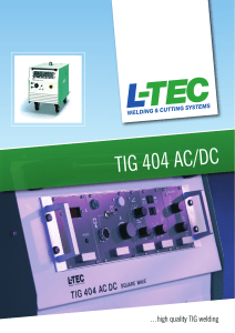 TIG 404 AC/DC - L-TEC Schweißtechnik GmbH