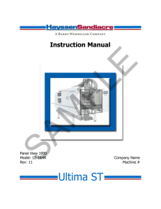 Sample Instruction Manual