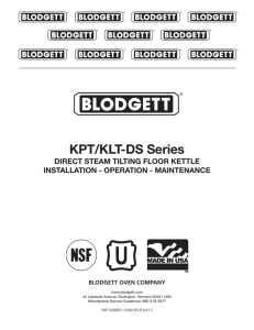 Manual - Blodgett Oven