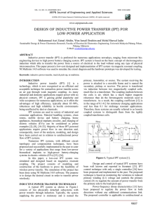 design of inductive power transfer (ipt) for low