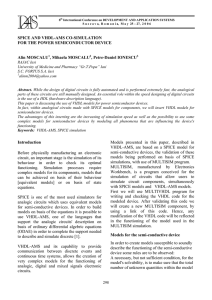 SPICE AND VHDL-AMS CO-SIMULATION FOR