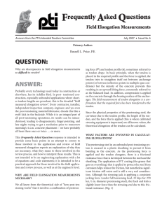 FAQ No. 6-Field Elongation Measurements - Post