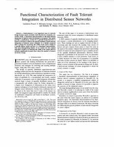 Functional characterization of fault tolerant integration in distributed