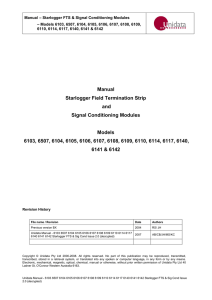 Manual Starlogger Field Termination Strip and Signal Conditioning