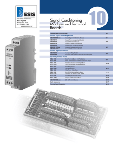 Signal Conditioning Modules and Terminal Boards