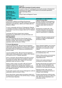 LOCATION Group HK JOB TITLE MIS Project Consultant 18 month