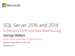 SQL Server 2016 and 2014