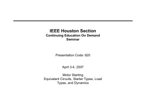 Motor Presentation. - HV Engineering, LLC