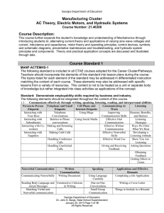 AC Theory, Electric Motors, and Hydraulic Systems