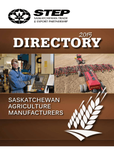 STEP 2015 Agriculture Manufacturing Directory