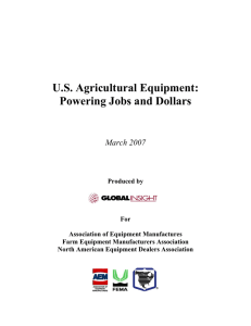 U.S. Agricultural Equipment Report