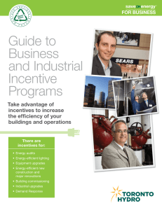 Guide to Business and Industrial Incentive Programs