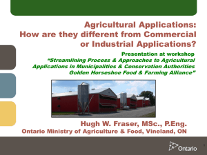 Agricultural Applications: How are they different from Commercial or
