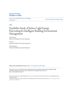 Feasibility Study of Indoor Light Energy Harvesting - Purdue e-Pubs