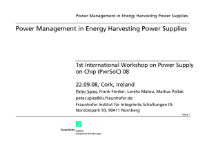 Power Management in Energy Harvesting Power Supplies