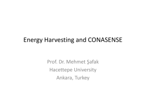 Energy Harvesting and CONASENSE