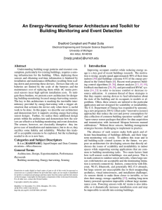 An Energy-Harvesting Sensor Architecture and Toolkit for