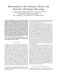 Reincarnation in the Ambiance: Devices and Networks with Energy