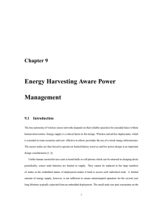 Energy Harvesting Aware Power Management