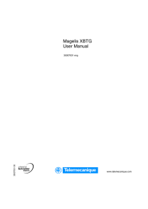 Magelis XBTG User Manual