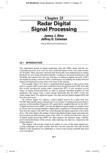 Radar Digital Signal Processing