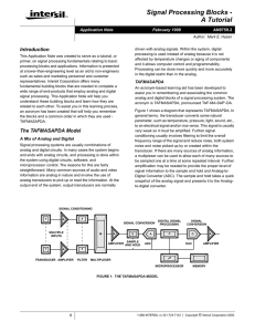 AN9759: Signal Processing Blocks - A Tutorial