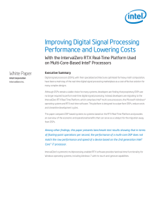 Improving Digital Signal Processing Performance and