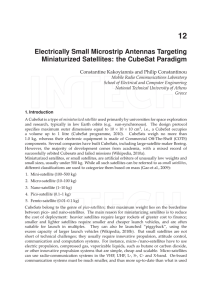 Electrically Small Microstrip Antennas Targeting Miniaturized