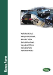 P38 Range Rover Workshop Manual