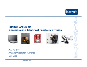 Intertek - Air Barrier Association of America