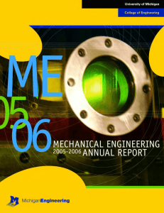 ME 2006 Annual Report - Department of Mechanical Engineering