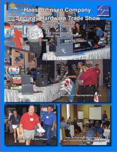 Hans Johnsen Company Security Hardware Trade Show