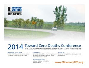 Final conference program - Minnesota Toward Zero Deaths