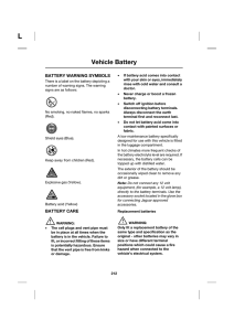 Vehicle Battery