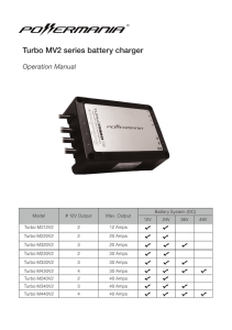 Turbo MV2 series battery charger