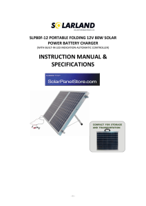 slp80f-12 portable folding 12v 80w solar power battery charger