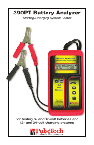 390PT Battery Analyzer